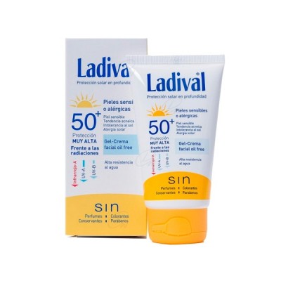 LADIVAL ALLERG FPS 50 FOTOPROTECTOR FACIAL ALTA GELCREMA...
