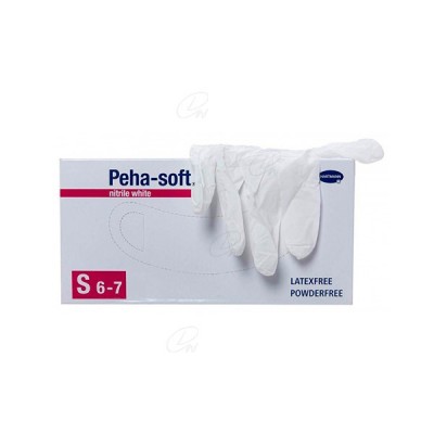 GUANTES DESECHABLES DE NITRILO WHITE T S 100 U